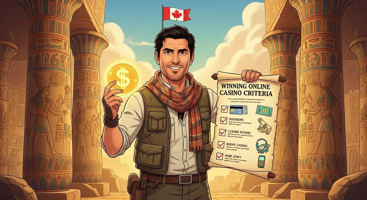 Checklist of criteria for choosing online casinos in Canada